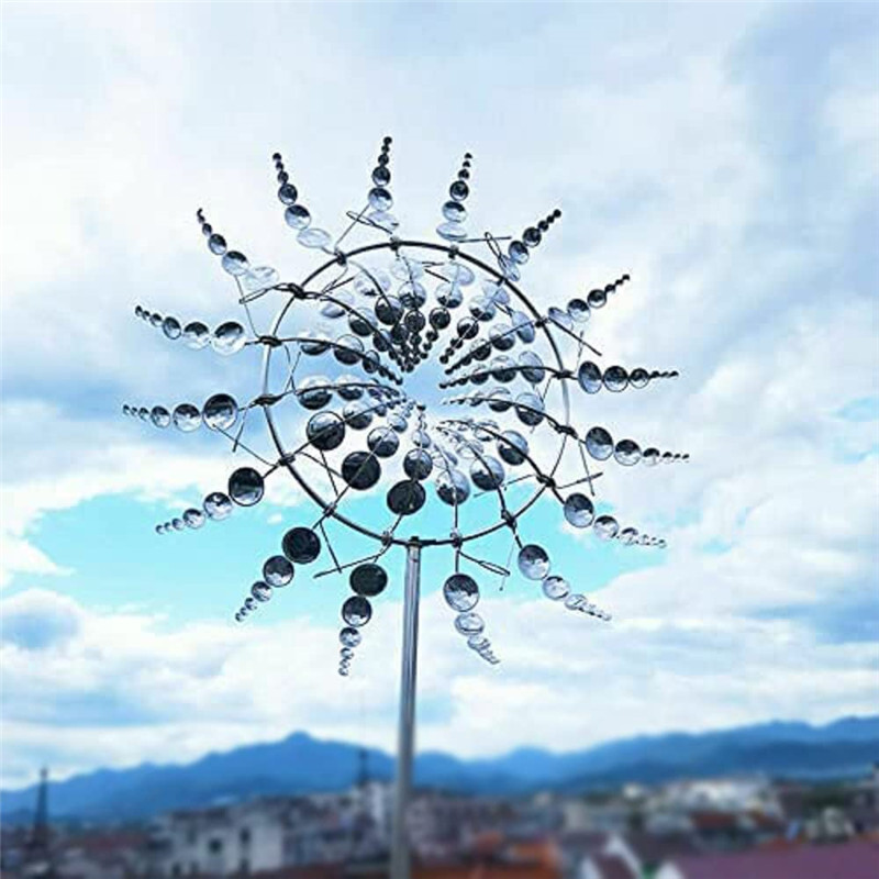 Moinho de vento figura cogumelos moedor jardim decoração ao ar livre fluger no telhado pinhel metal vento spinner colecionadores pátio