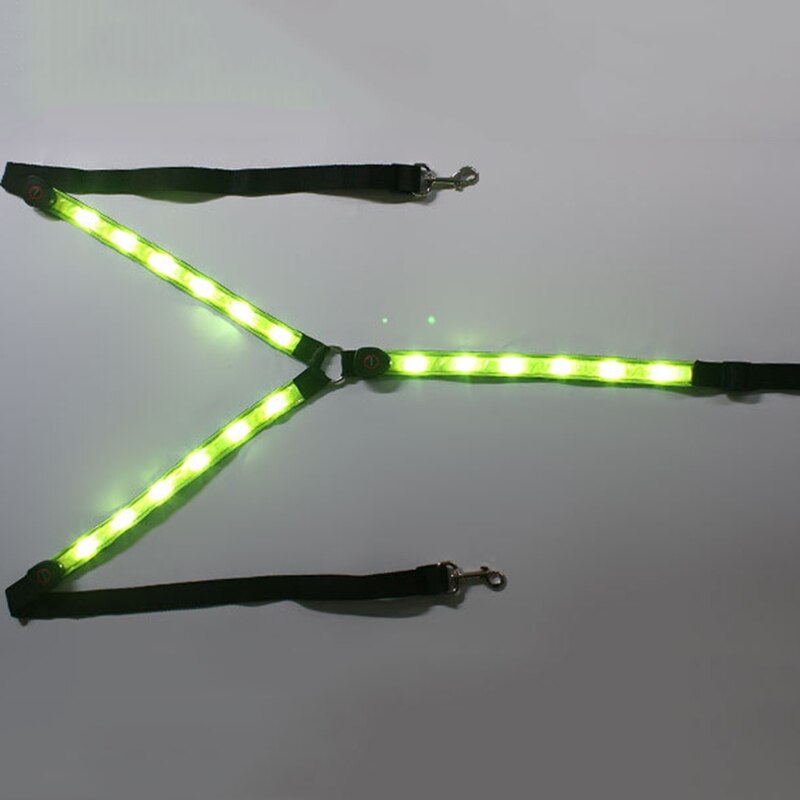 Horse Webbing Harness Collar Breastplate Adjustable Night Visible LED Light Chest Belt Safe Riding Equipment H053