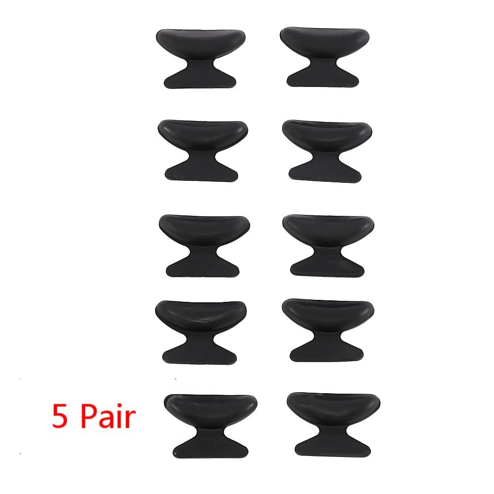 Almohadilla de silicona antideslizante para la nariz, almohadillas adhesivas para gafas, aumento de elevación, accesorios para gafas: C