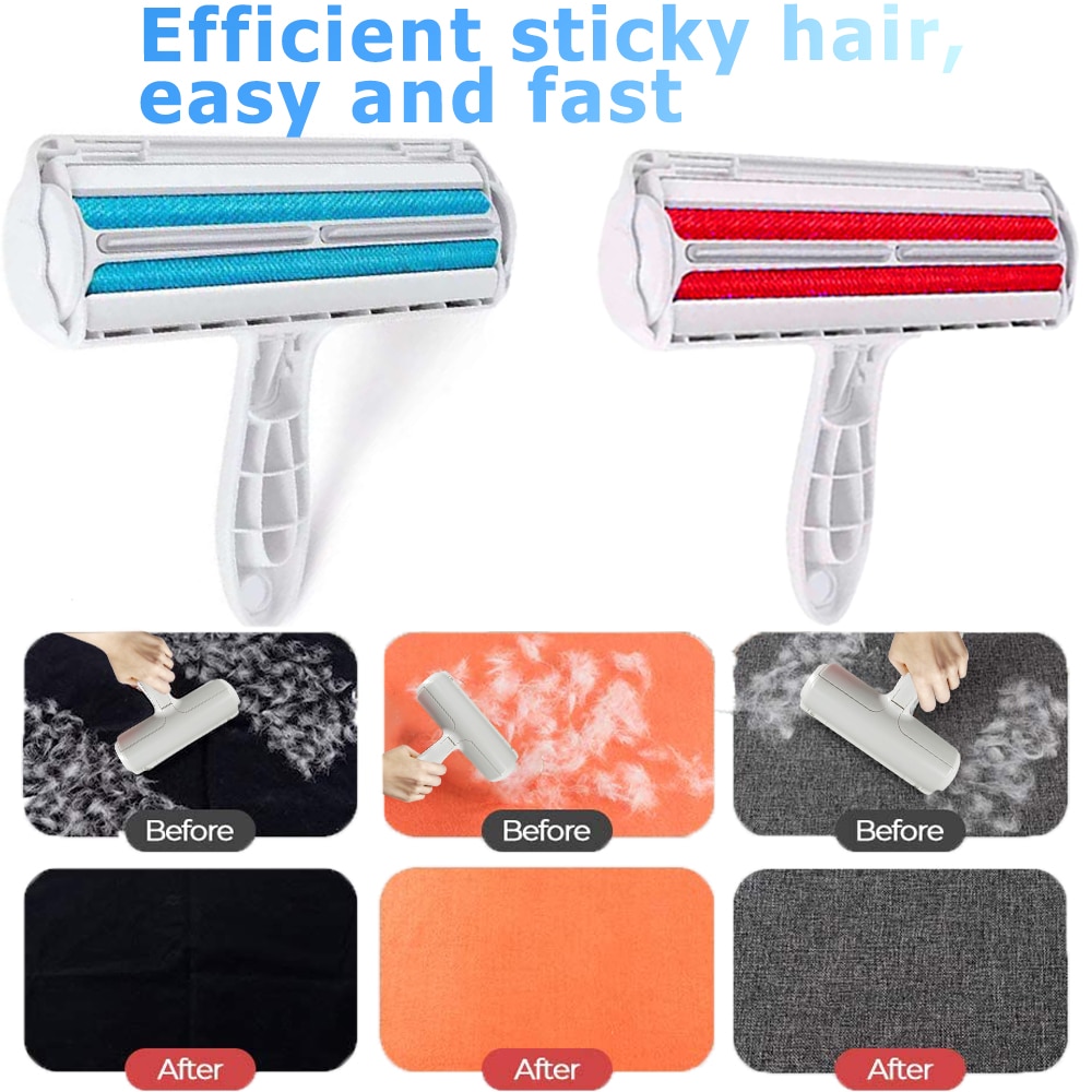 2-Way Verwijderen Huisdier Haar Roller Hond Haar Remover Borstel Steken Roller Kat Lint Borstel Tapijt Kleding Cleaner borstels