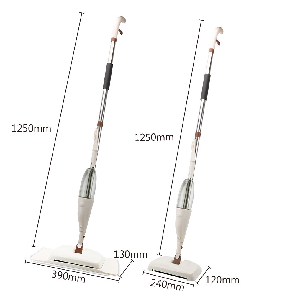 Mopa con pulverizador 3 en 1, juego de escoba, fregonas planas para suelo de madera, almohadilla de microfibra, mopa mágica, herramienta de limpieza multifunción para el hogar