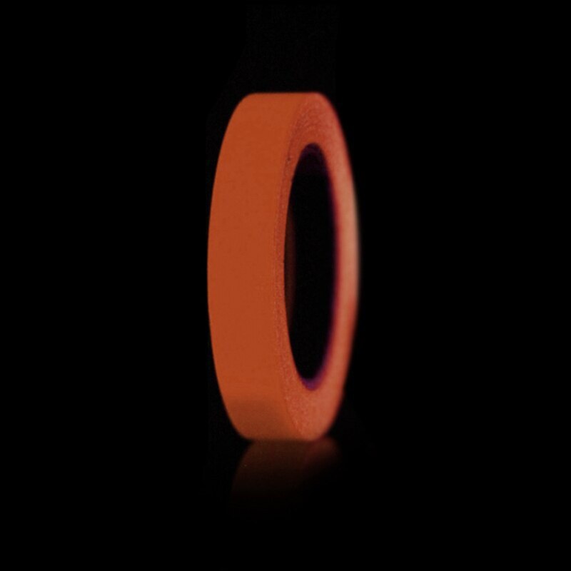 Ruban auto-adhésif lumineux vert, 3m 10m, autocollant d&#39;avertissement lumineux décoratif de scène, lueur dans la nuit: orange red / 10mmx5m