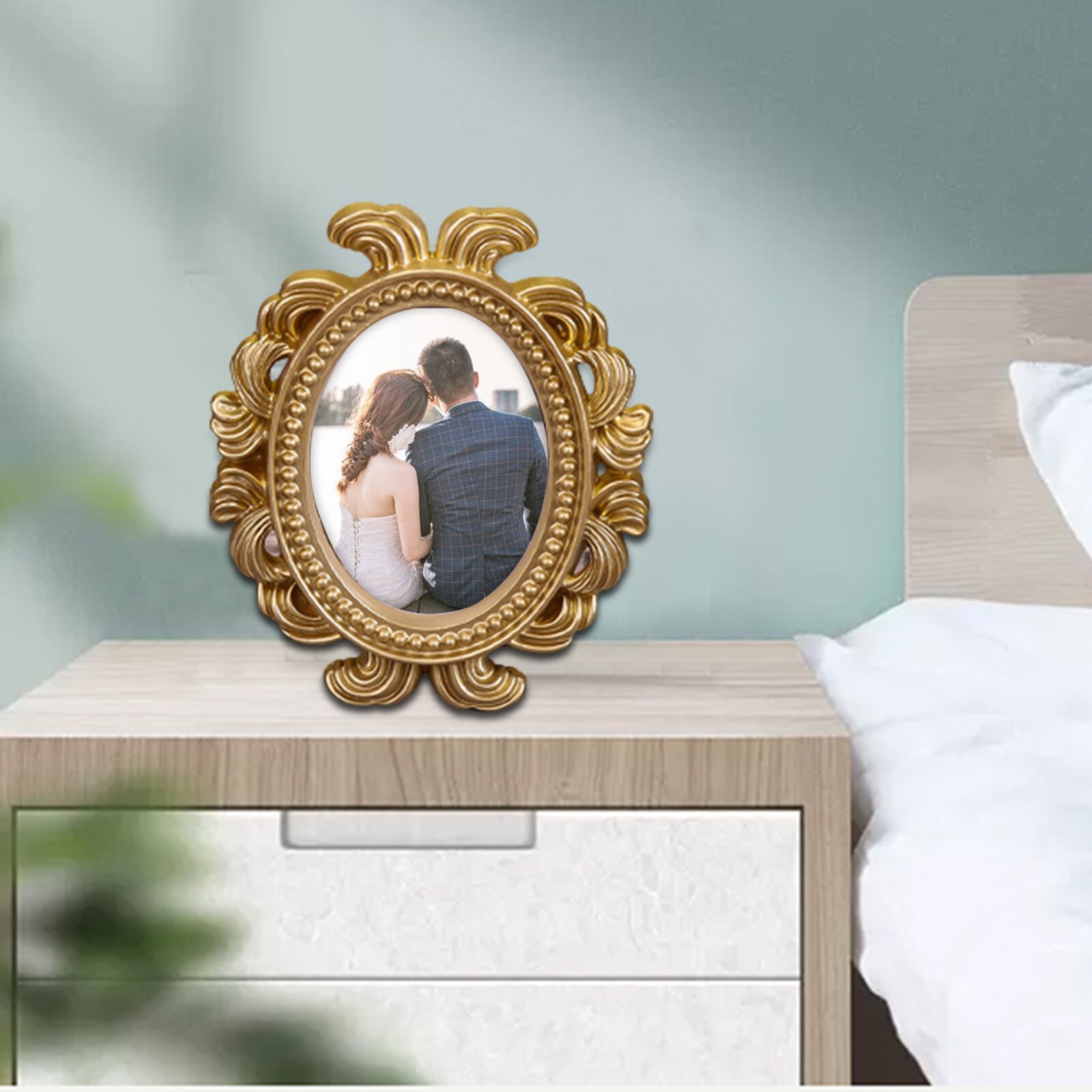 hueco Oval/marco rectangular para fotos foto titular de la decoración de boda