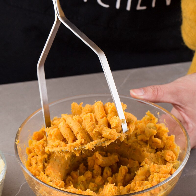 Presse-purée manuel en acier inoxydable 304, grand presse-pommes de terre, outil de cuisine