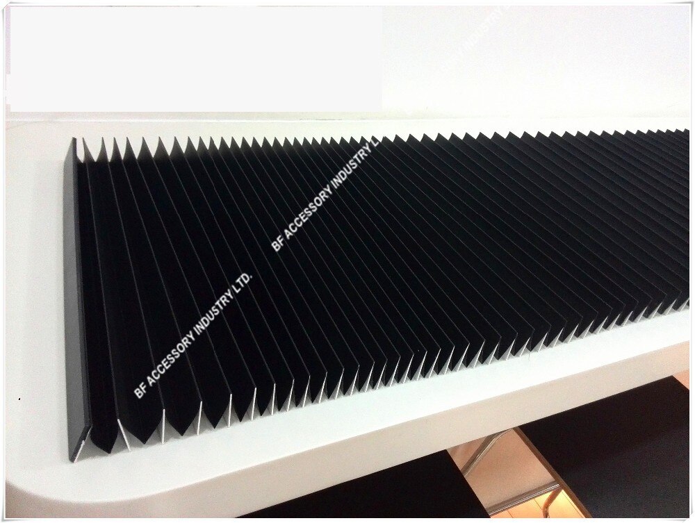 Length 300mm, heat/fire/spark-resistant CNC protective accordion bellows shield,Height of 25mm,Width of 420mm