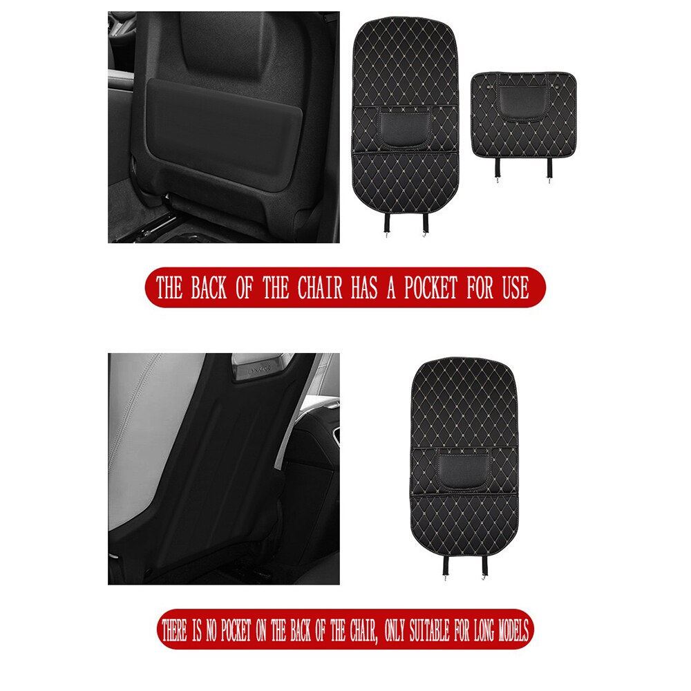 Anti-Kind-Kick Pad Voor Auto Pu Leather Seat Back Protector Cover Waterdichte Universele Accessoires Interieurs Anti Modder vuil Pads