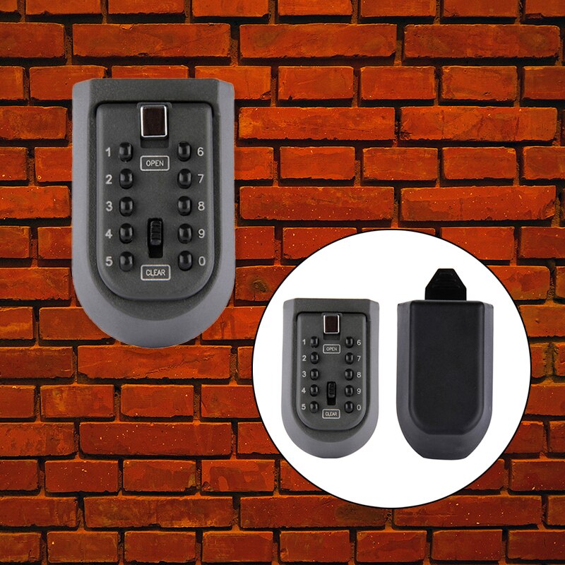 Smart safe kombinasjonslås vanntett veggmontert nøkkelkombinasjon kodeboks nøkkel safe boks aluminiumslegering