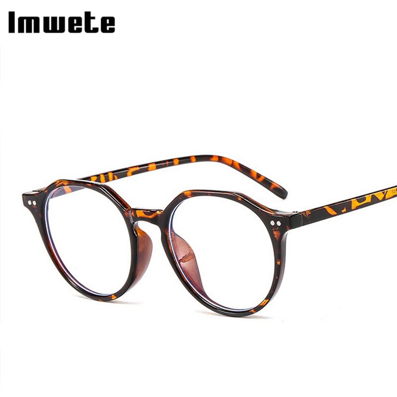 Imwete vintage brilmontuur mannen polygonaal anti-blauw licht vrouwen anti-vermoeidheidsbril unisex casual brilmontuur
