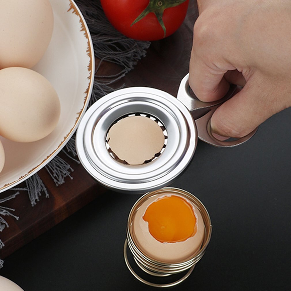 Rvs Eierschaal Snijder Ei Opener Kitchen Tools Snijden Ei Sheller Profeesional Keuken Tool