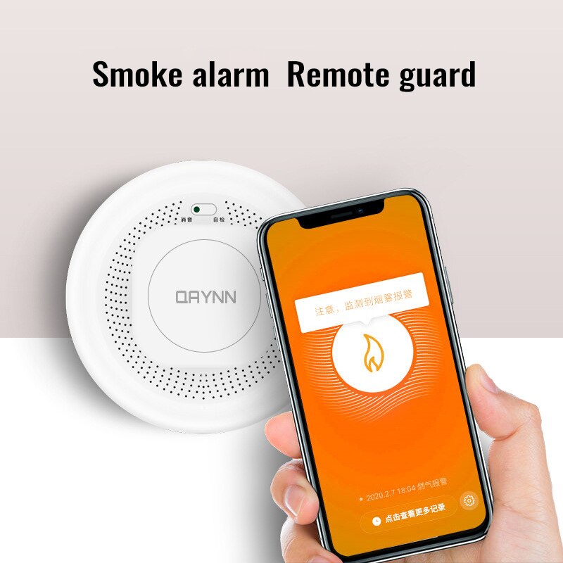 ZigBee Tuya Smoke Detector Sensor Wireless Smoke Fire Alarm Sensor Realtime Dual-sensor Smoke Detector Smart Home Alarm Security