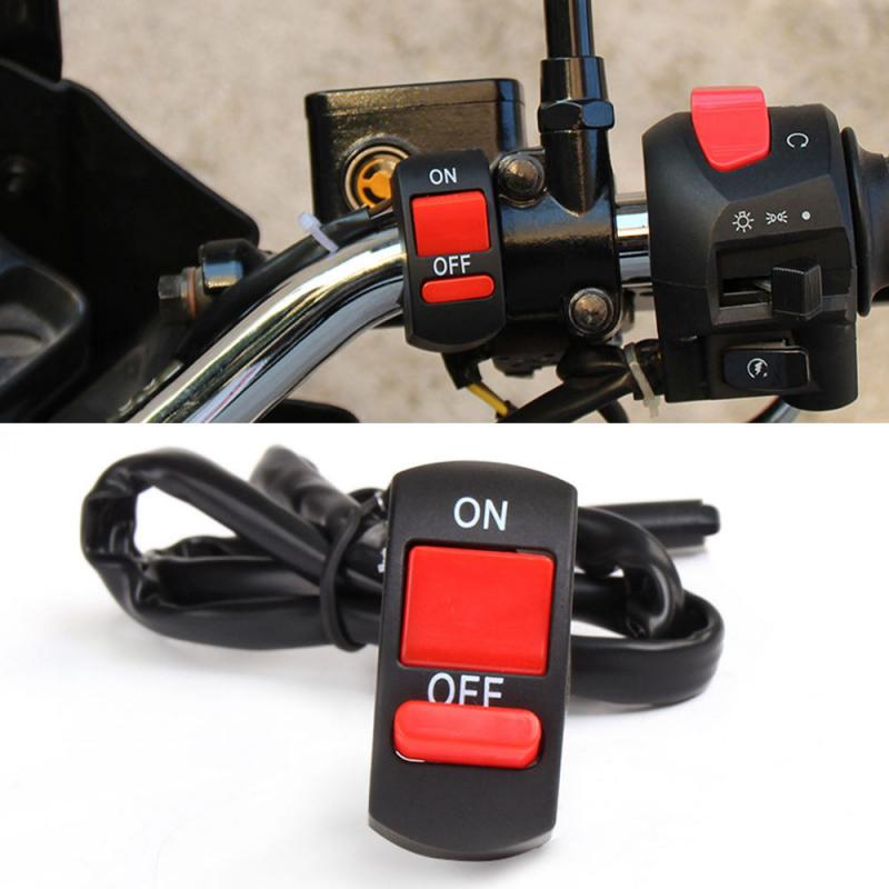 Universele Motorcycle Handlebar Mount Aan-uit Knop Flameout Schakelaar Koplamp Schakelaar Controller Voor Moto Motor Atv Bike: Default Title