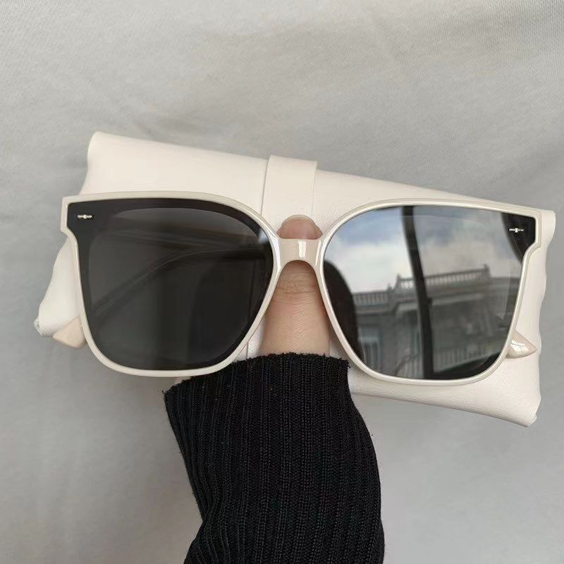 Vintage Grote Frame Vierkante Zonnebril Dames Mode Zonnebril Vrouwen Rijden Brillen Uv400 Oculos De Sol: Blauw