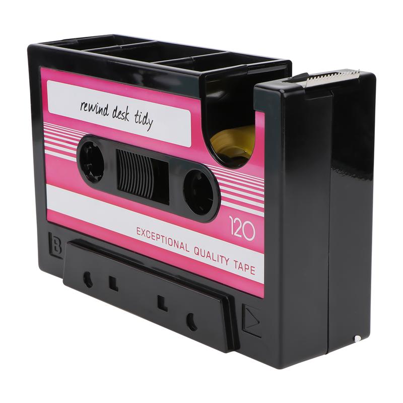 1pc Cassette ruban porte-stylo bureau rangé conteneur bureau maison Pot à crayons