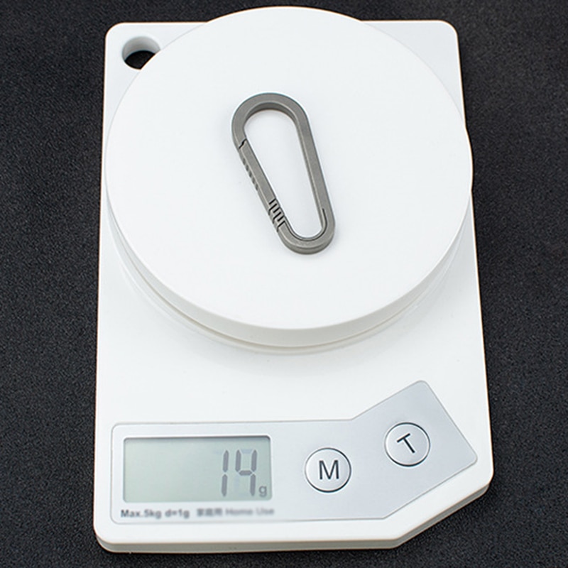 Titanium Legering Sleutelhanger Rugzak Lichtgewicht Opknoping Gesp Outdoor Karabijnhaak Roest-Proof Quick Rebound 4.6Cm/6.6Cm Optionele