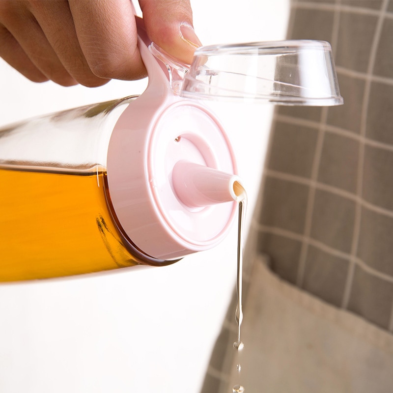 550ML szczelny zbiornik oleju szklany dzbanek sos łodzi ocet sos sojowy butelka oleju sezamu naczynie na olej ocet butelki narzędzia kuchenne