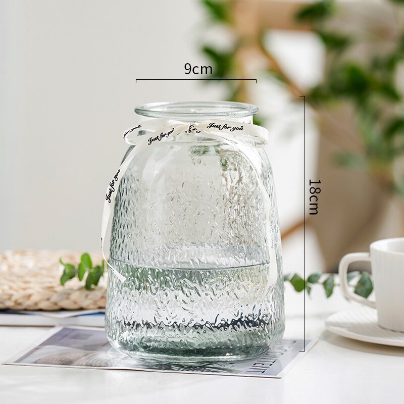 Machepot-jarrón de cristal con degradado para decoración del hogar, maceta creativa para flores, vasos para plantas, mesa y Escritorio: Style-E