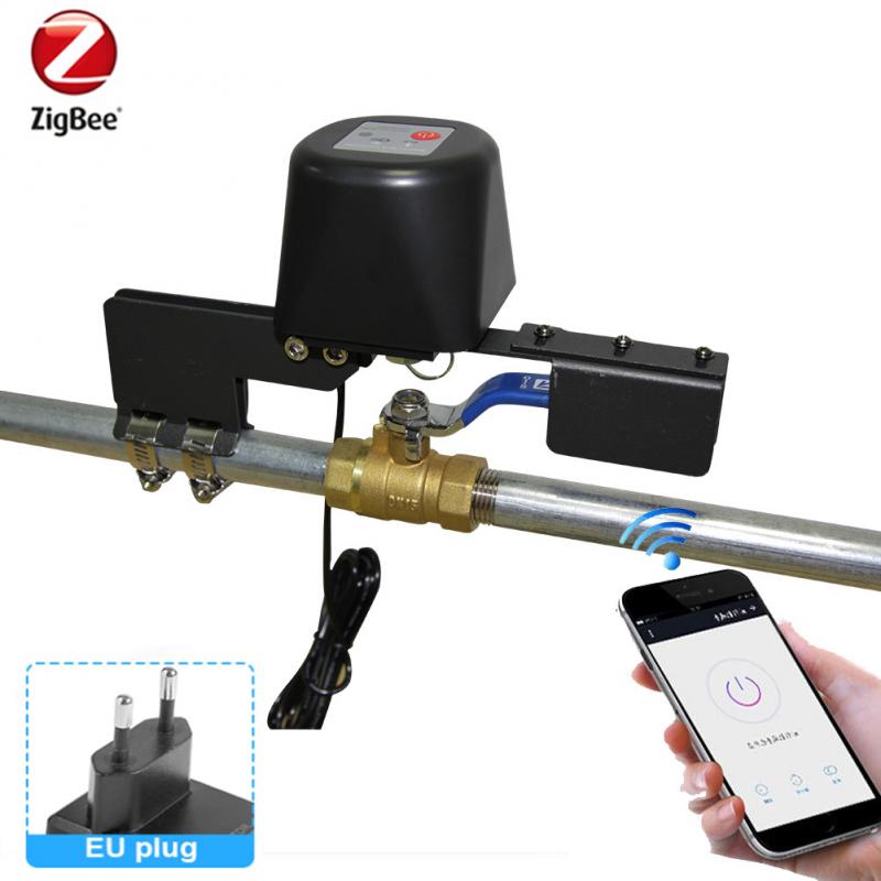Tuya ZigBee Valve Smart Water/Gas Valve Automation Control Work Voice APP Control With Alexa Google Assistant Smart Life: EU