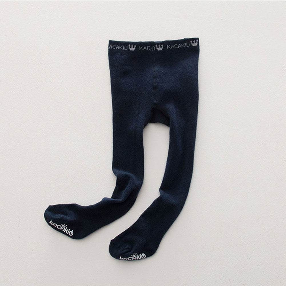 Collants en coton solide et chaleureux | Jolis pantalons collants pour bébés filles et garçons: Bleu / 12M