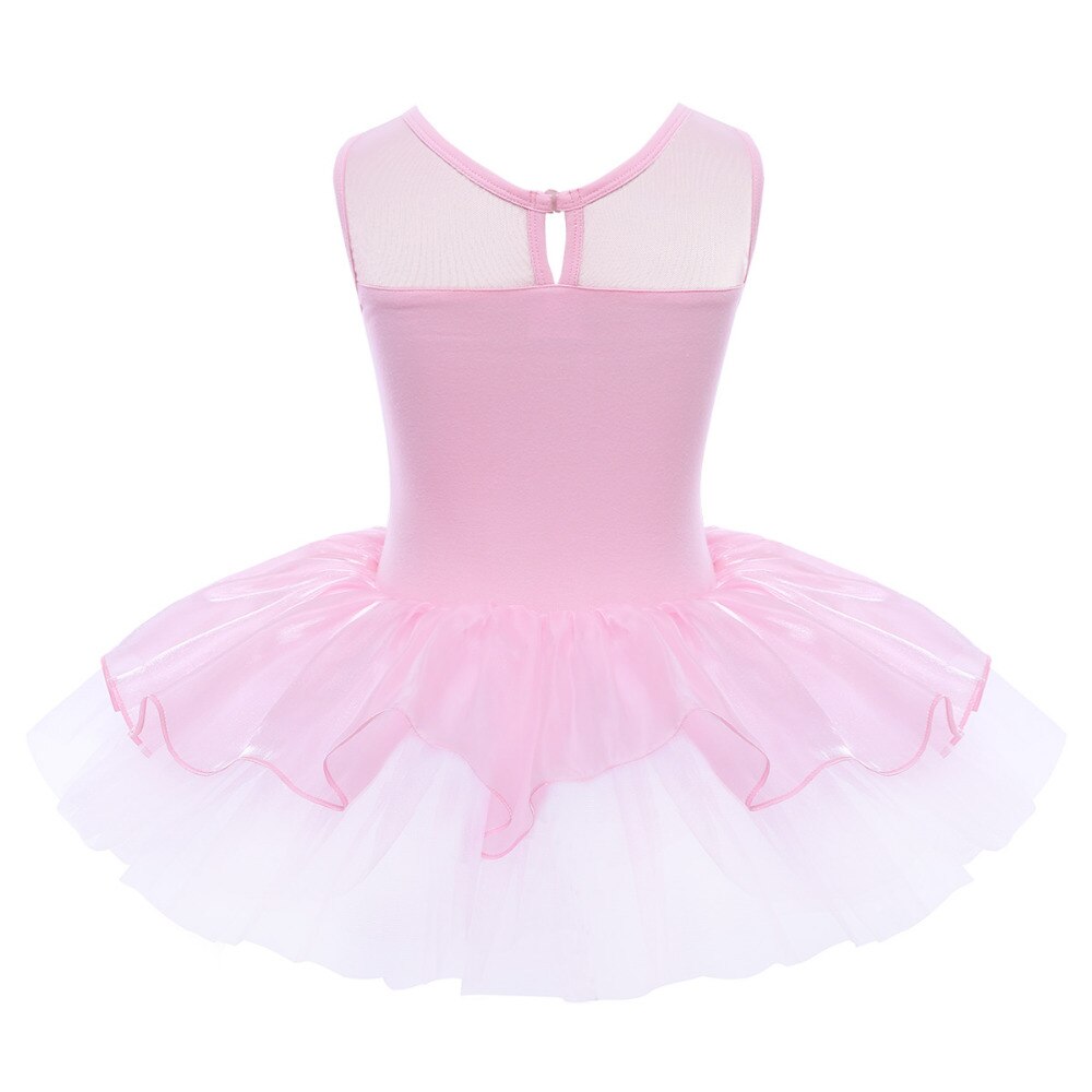 iiniim Girls Ballerina Party Costume Sequined Reflective Flower Dress Dancewear Gymnastic Leotard for Kids Ballet Tutu Dress