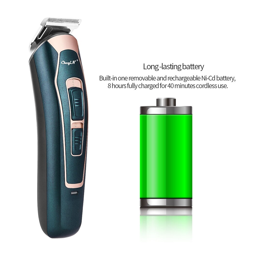 Electric Hair Clipper Beard Hair Trimmer Low Noise Rechargeable Shaver Cordless Hair Cutting Men's Haircut Machine