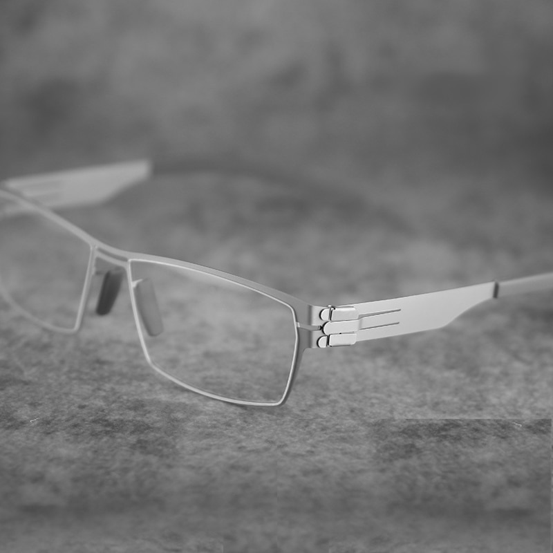 Titanium Alloy Optical Glasses Frame Men Ultralight Square Myopia Prescription Eyeglasses Male Metal Full Eye glasses