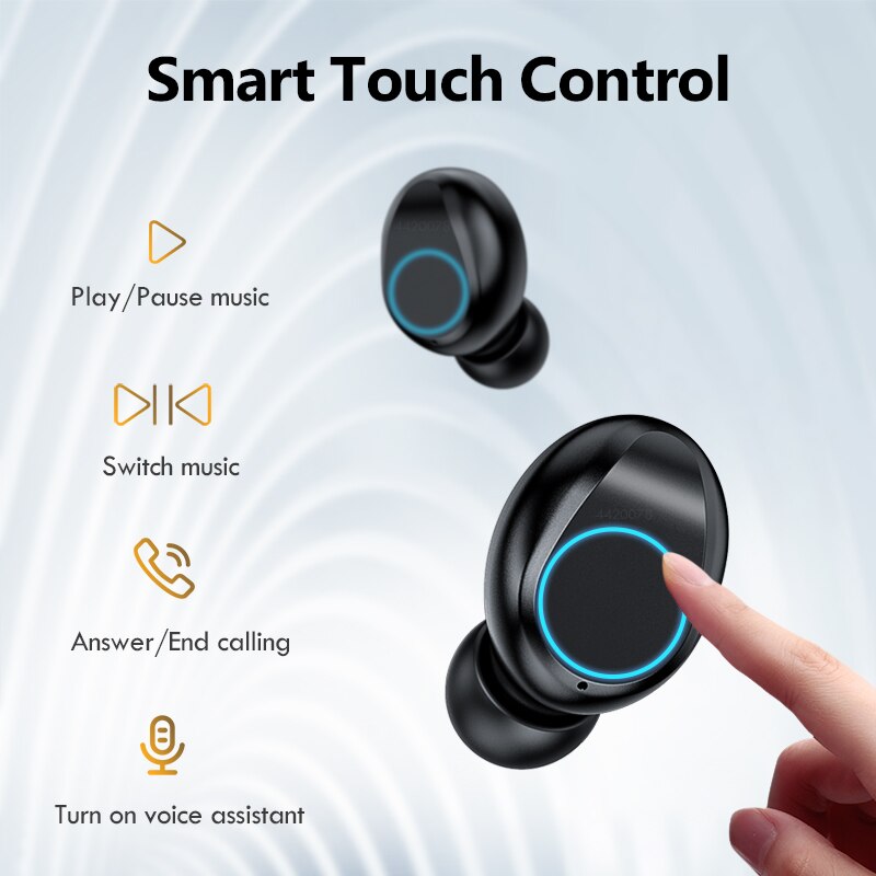 Écouteurs sans fil 2000mAh étui de charge LED affichage étanche casque avec Microphone TWS sans fil Bluetooth 5.0 casque