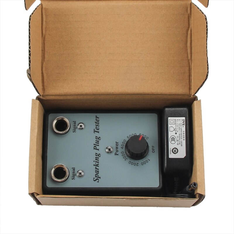 Spark Plug Tester Analyze Car Motorcycle Adjustable Dual Hole Ignition Detector Plug 12V Diagnostic Tool 37JE