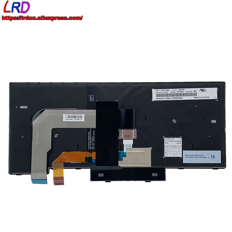 Nuova tastiera LA latina retroilluminata originale per computer portatile Lenovo Thinkpad T470 A475 T480 A485