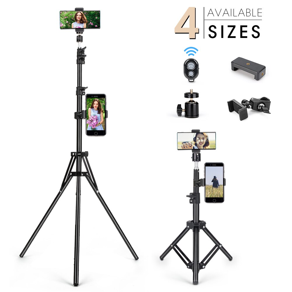 Statief Voor Camera Lichtgewicht Camera Telefoon Statief Verstelbare Smartphone Tripod Mount Houder Clip Draagbare Tv Show Afstandsbediening