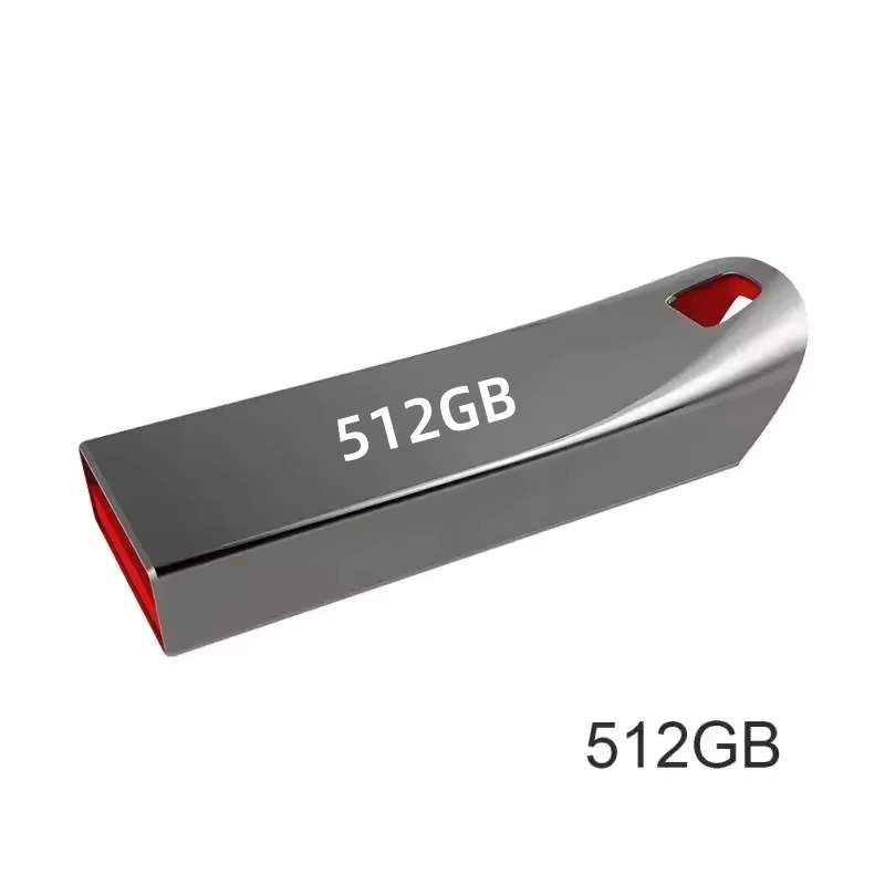 2TB USB 3.0 Flash Drives Metal High Speed Pendrive Portable Usb Drive Waterproof Memoria Usb 1TB 512GB 256GB Flash Disk: GRAY