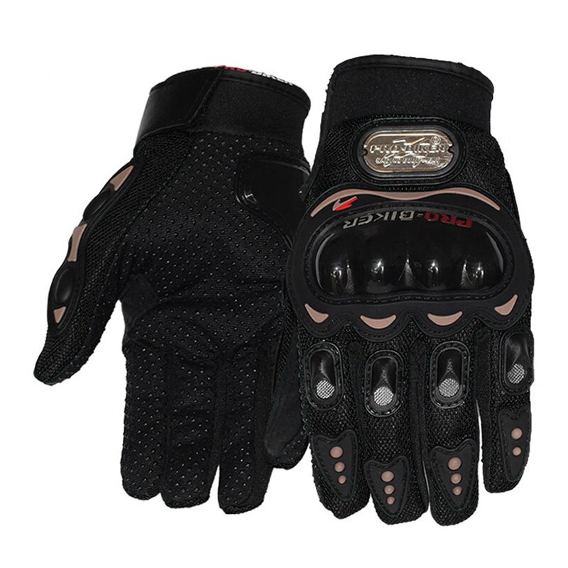 Guantes de moto pantalla táctil Windstopper dedo completo guantes de esquí guantes cálidos guantes de montar deportes al aire libre Car-styling M L XL XXL tamaño: Black XXL
