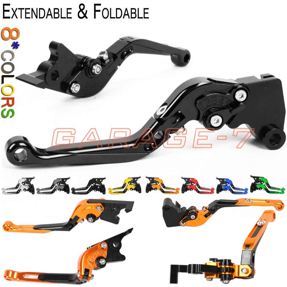 CNC Levers For SUZUKI HAYABUSA/GSXR1300 18 17 16 15 14 13 12 11 10 09 Folding Extendable Clutch Brake lever