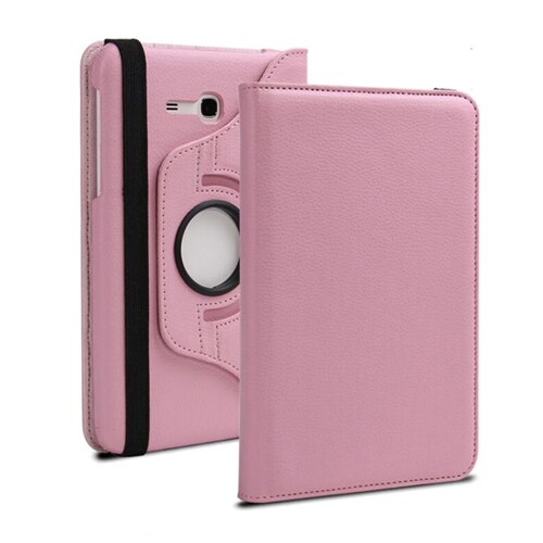 360 Degree Rotating Case For Samsung Galaxy Tab 3 Lite 7.0 Cover For Samsung Tab SM-T110 SM-T111 SM-T113 SM-T116 Tablet Case: Pink