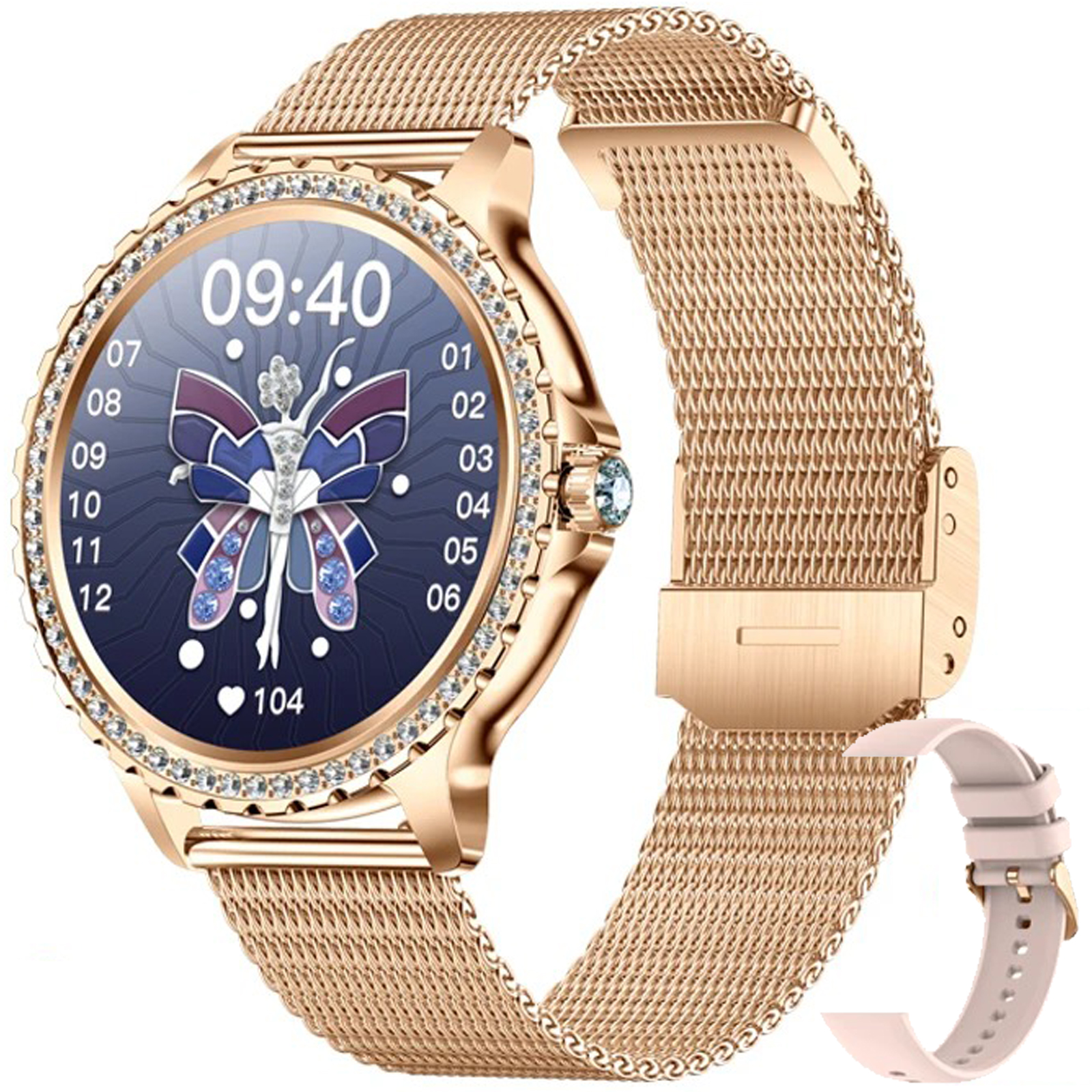 EIGIIS-Montre intelligente I58 pour femme, écran HD 2024 ", montres de sport à la , appel Bluetooth, moniteur de santé, étanche IP67, , 1.32: green