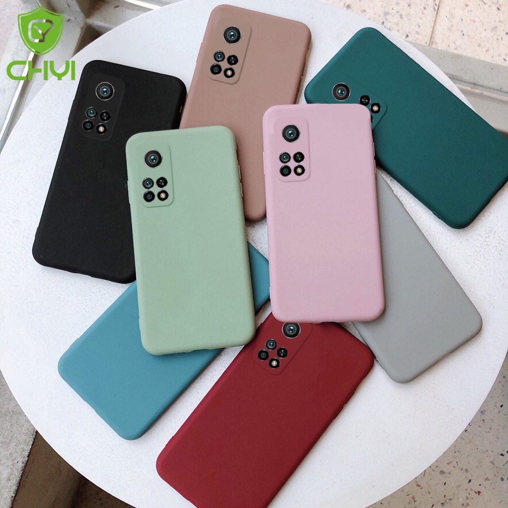 Funda protectora para xiaomi mi 10t pro 5g, funda fina de tpu mate suave