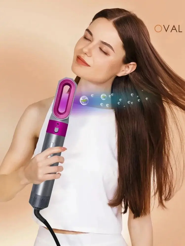 5-in-1 Föhn Kam Set Professionele Krultang Stijltang Styling Tool Airwrap Föhn Huishouden