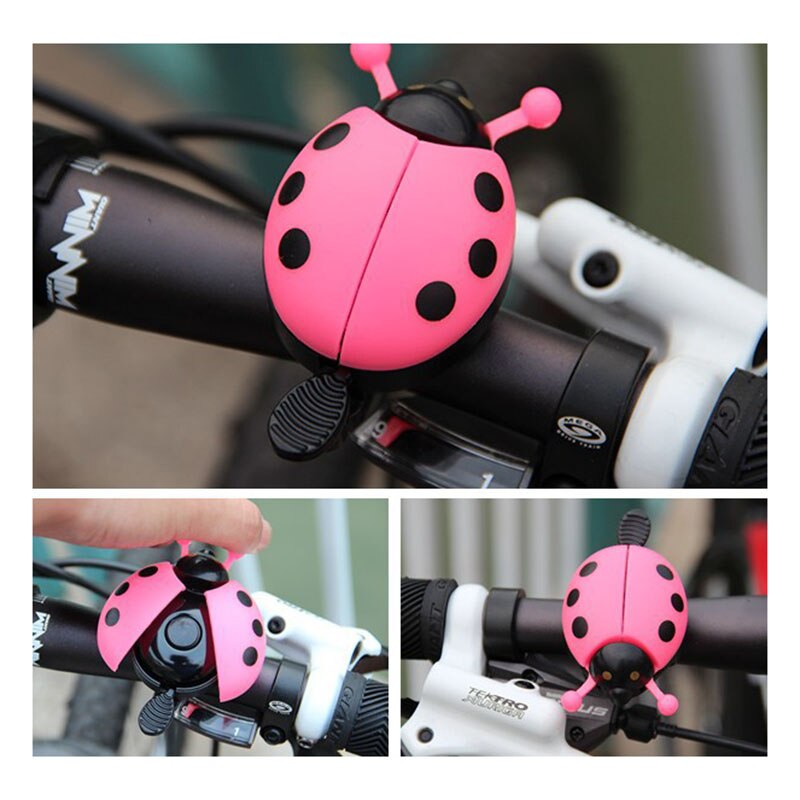 Bicycle Bell Ring Beetle Cartoon Cycling Bell Lovely Kids Ladybug Bell Ring for Bike Ride Horn Alarm bicycle Accessories