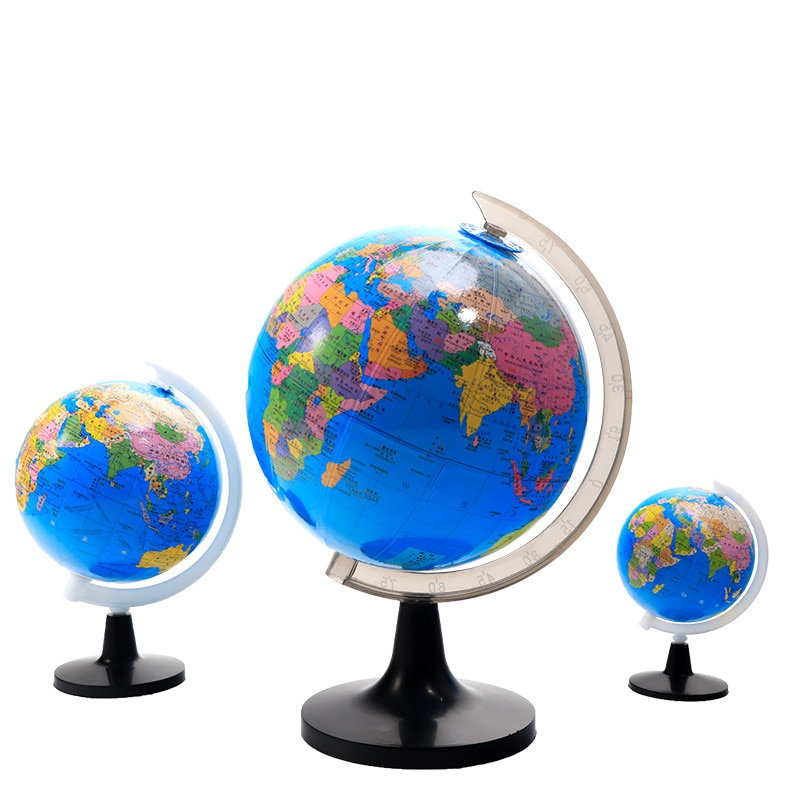 360-degree Rotating Student Globe Geography Educational Decoration Children Learn Large Globe World Earth Map Teaching Aids