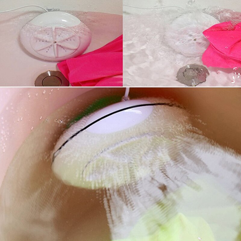 Mini Ultrasonic Washing Machine washing Portable Household Turbo Rotating Washer Lazy USB Charging Laundry Artifact for Travel