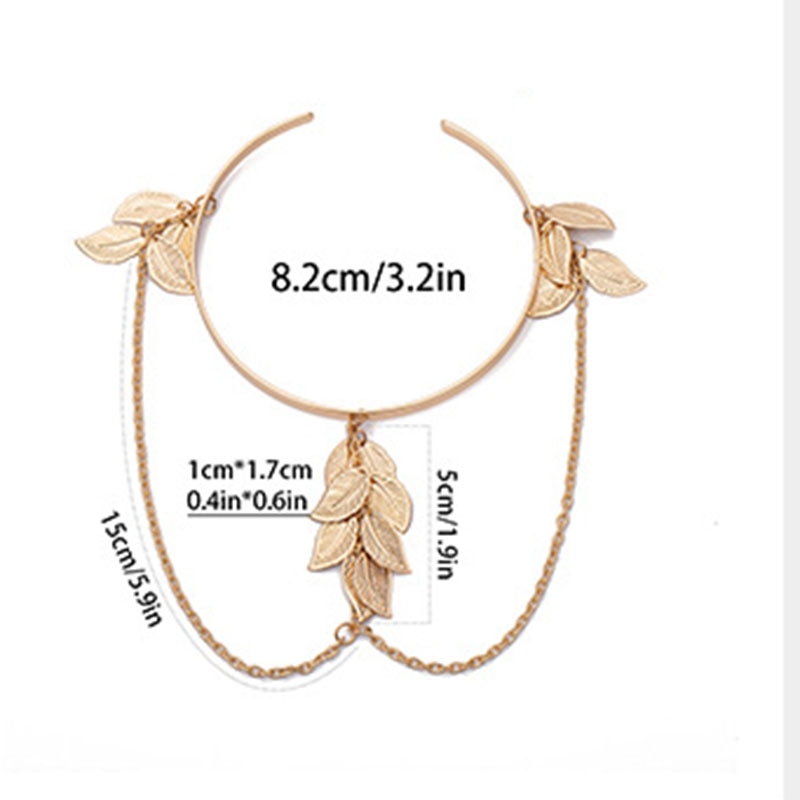 Boho guld/silver färg blad överarm armband för kvinnor älskar retro armband armband smycken kvinnliga berlocker armband manschett femme