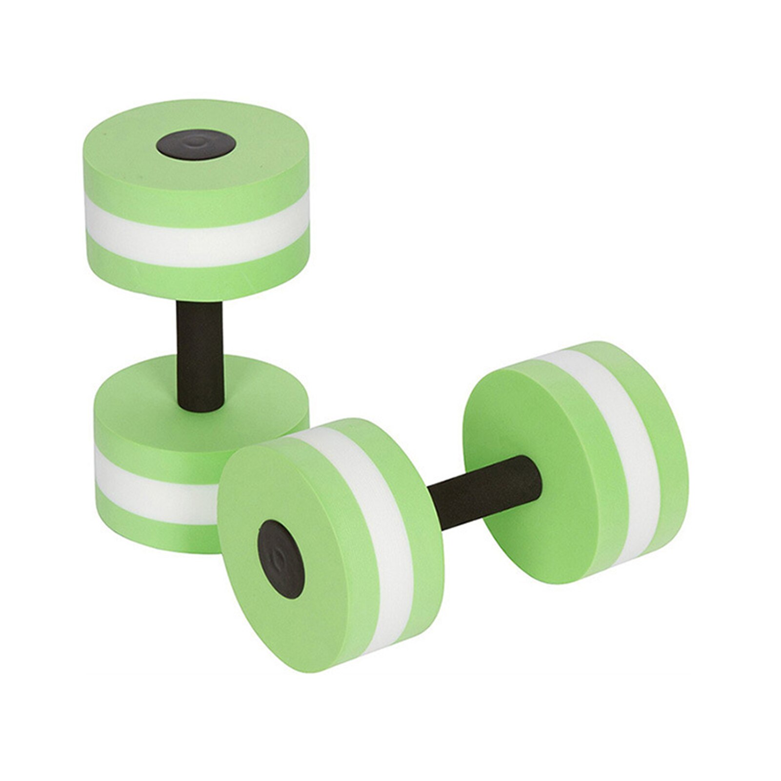 Mancuernas de espuma para piscina, mancuernas de ejercicio de agua acuática, barra de flotabilidad, 2 uds.: Green