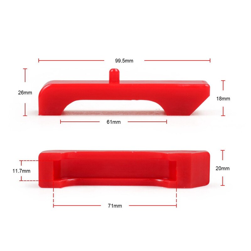 Isolatie Pads 7-1711 Kleine Blok Radiator Ondersteuning Bussen Chevy C10 Caprice Voor 1973-87 Chevrolet/Gmc C &amp; K Vrachtwagens