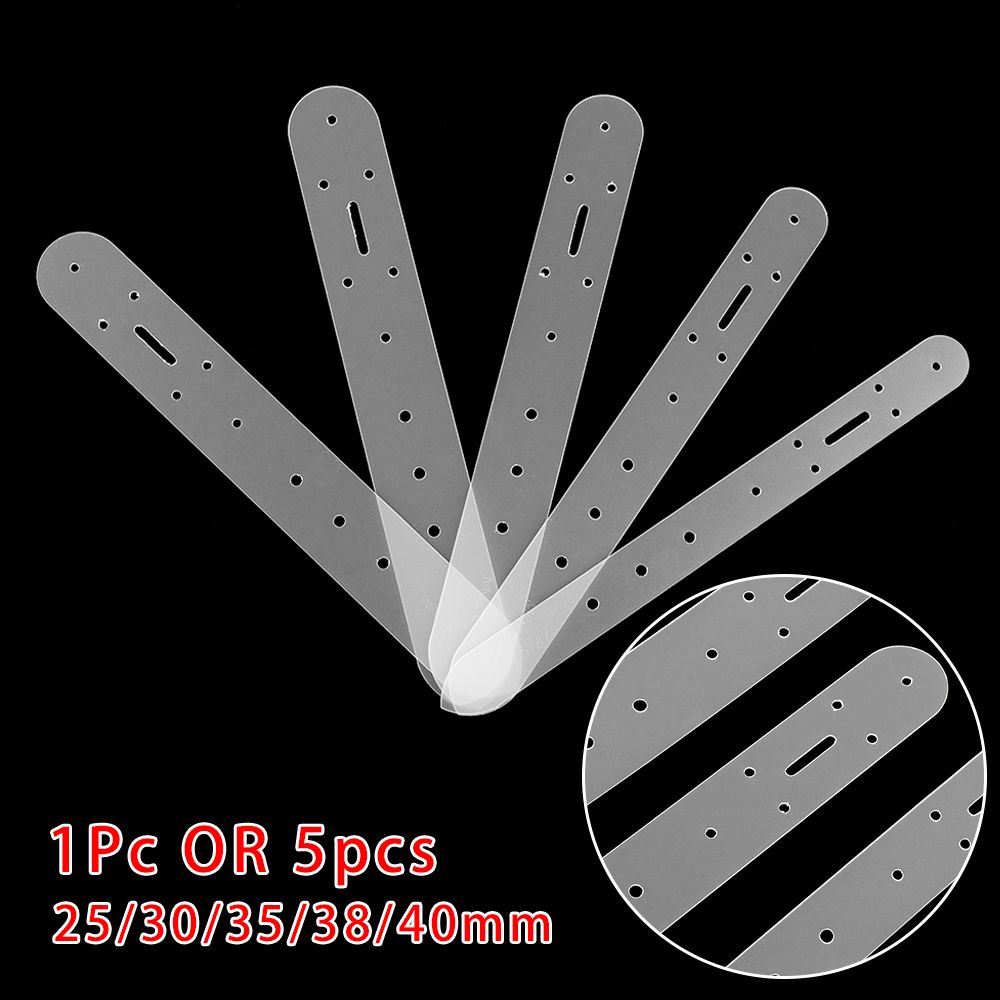 1/5PCS Clear Plastic Leather Crafts Punching Mould Stencil Hole Templates Belt Handcraft Punch Belt Buckle Positioning Tools