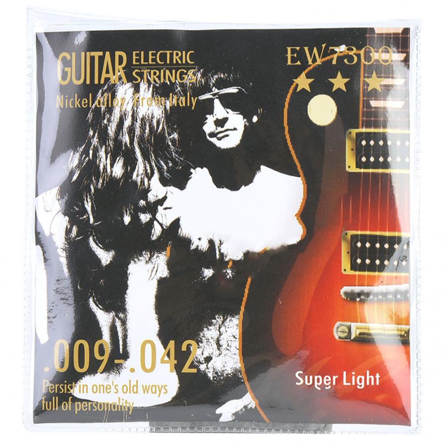 Guitare 5 pièces Hex en acier au carbone noyau alliage guitare électrique chaîne Instrument de musique accessoires guitare électrique: A