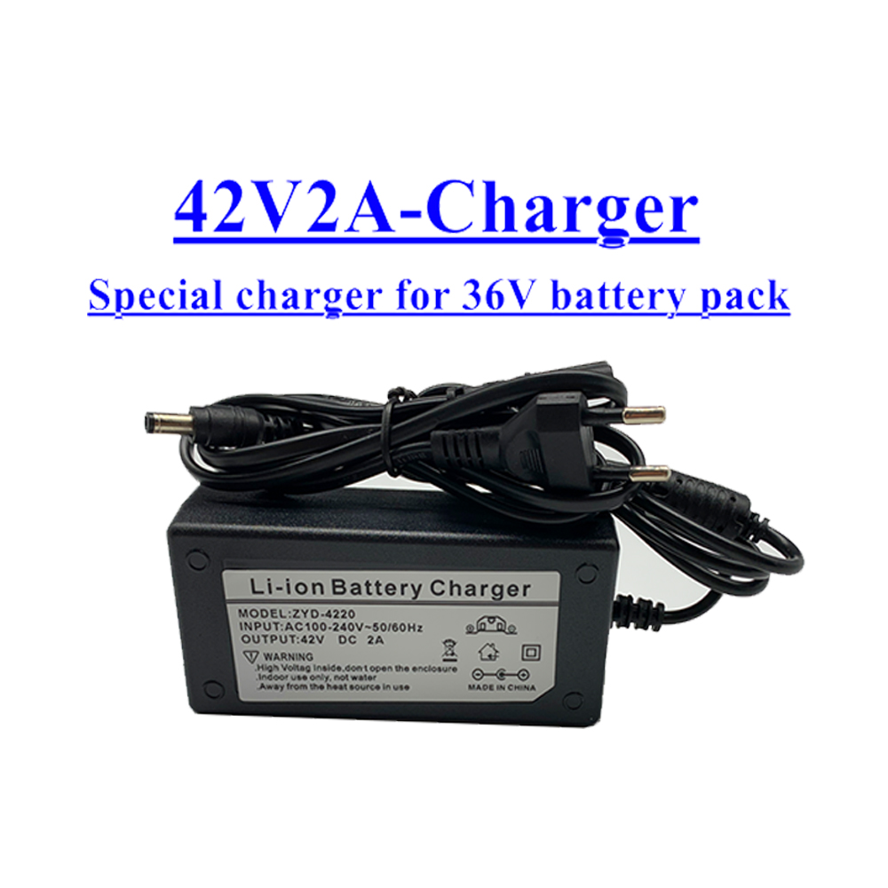 10S2P 36V 18650 6.6Ah Lithium Battery Pack Built-in BMS,For Electric 36V Scooter Bicycle: black