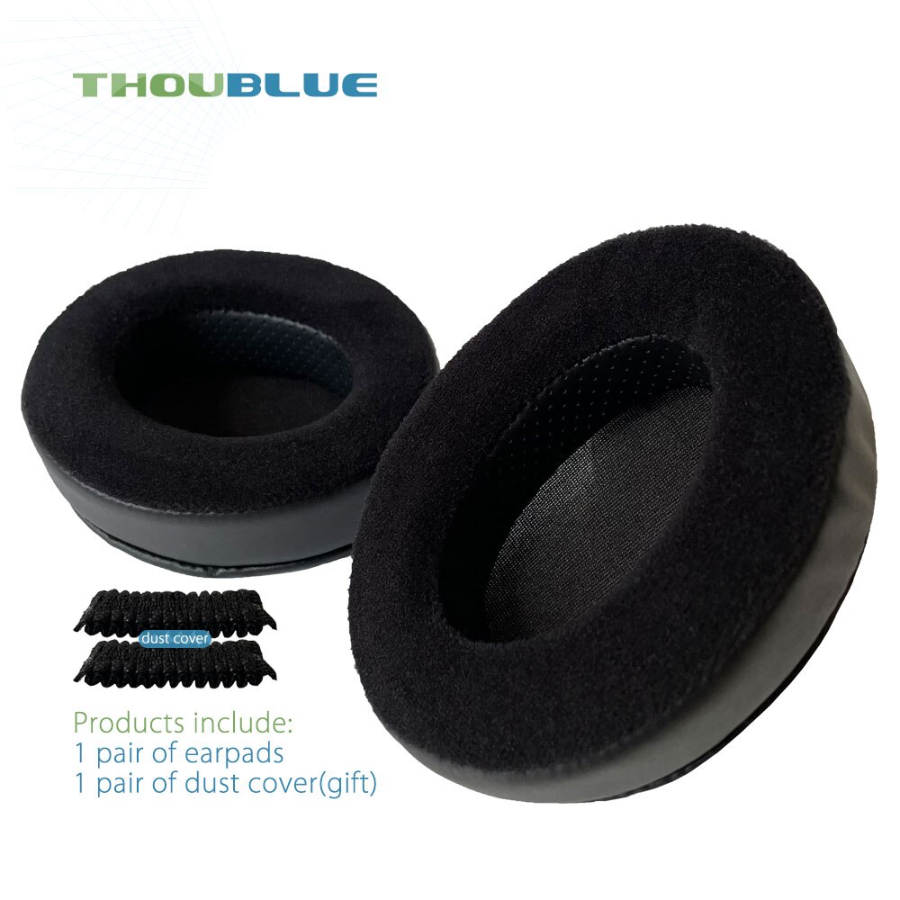 THOUBLUE-almohadilla de repuesto para auriculares CoolerMaster MH751, cubierta de espuma de memoria, almohadillas para auriculares: Black Velvet