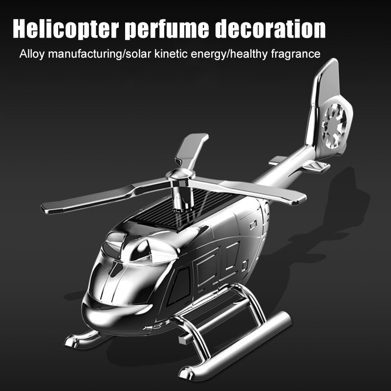 Helicóptero Solar aromaterapia fragante coche y juguete casero decoración para el hogar Oficina Vehículo de viaje NJ88