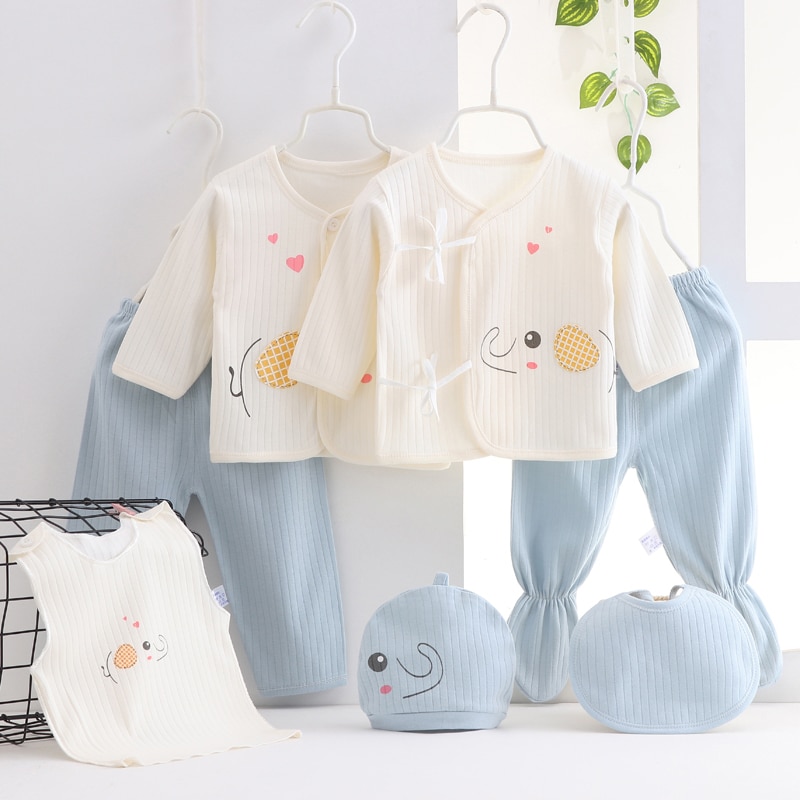 (7pcs/set)Newborn Baby 0-6M Clothing Nature$heathy Baby Boy/Girl Clothes 100% Cotton Cartoon Underwear 2070811