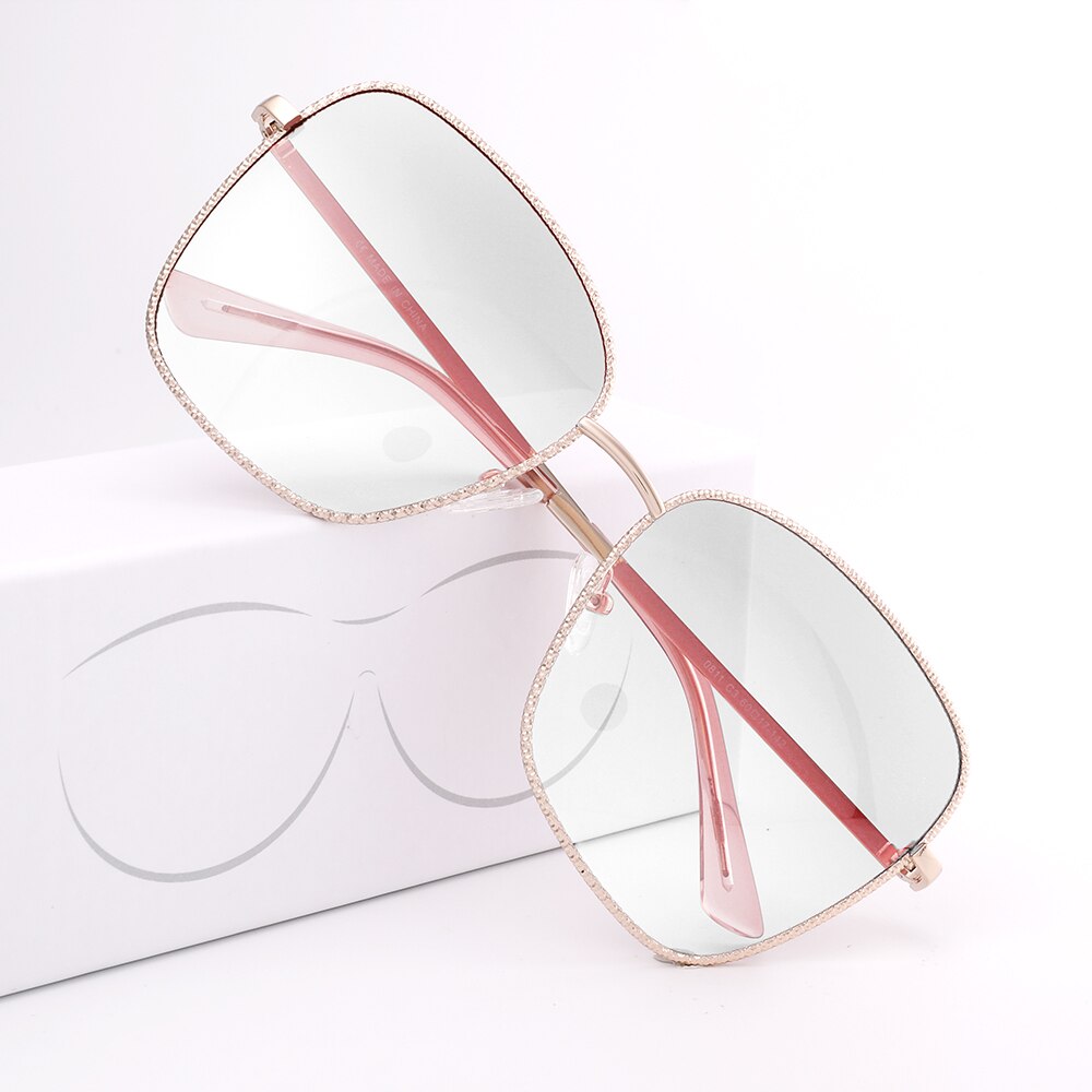Fenchi firkantede anti-blå lys blokerende briller klare computerglas briller overdimensioneret filter reducerer øjenbelastning gaming beskyttelsesbriller briller: 3