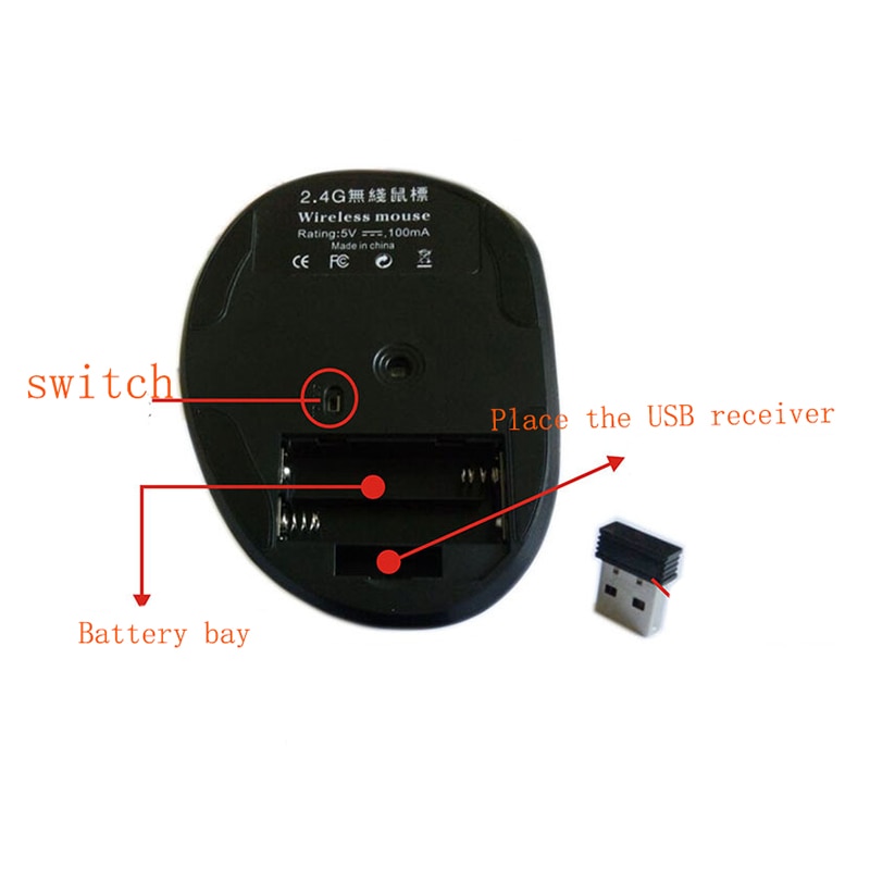 Wireless Vertical Mouse Ergonomic Computer Gaming Mause 800/1200/1600 DPI Wrist Rest Protection Optical Mice for computer laptop